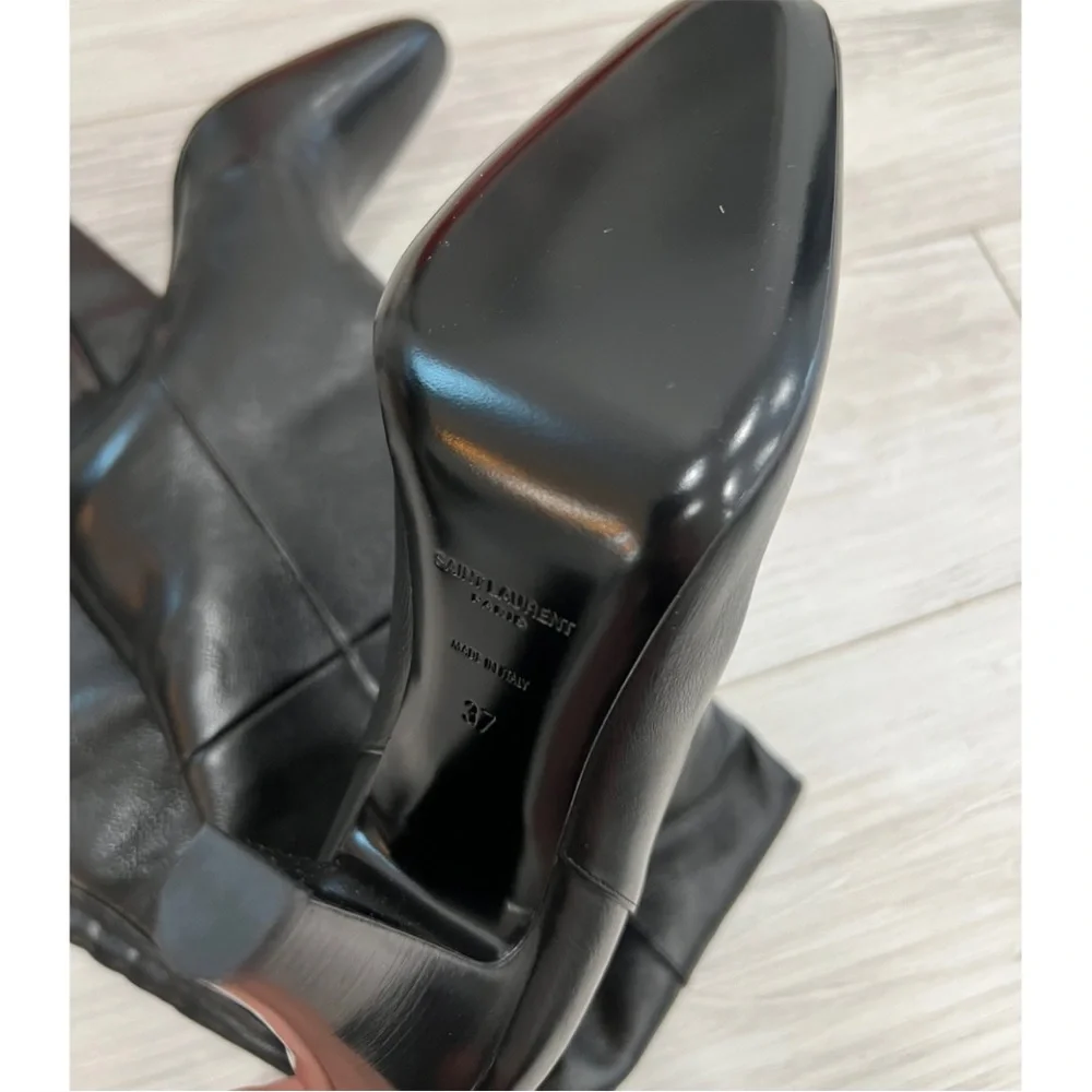 Saint Laurent Betty 94 Over The Knee Leather Boots